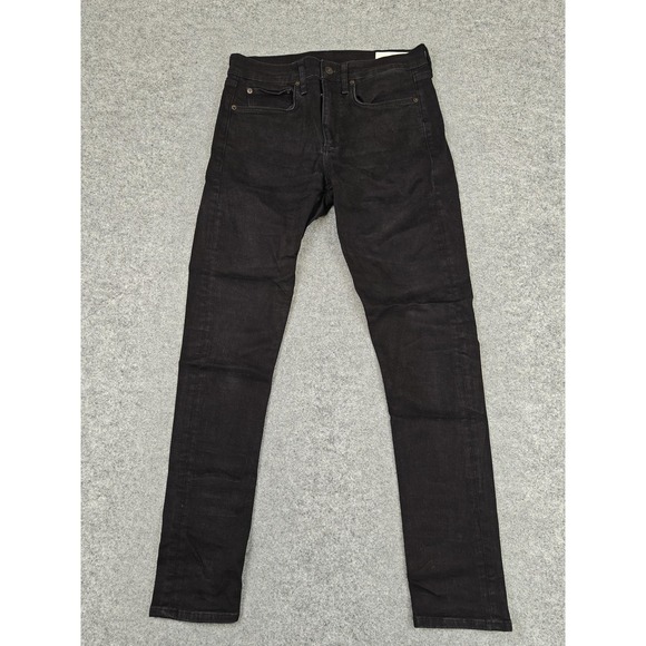 Rag & Bone Jeans Mens 31x32 Black Fit 1 Skinny Slim Stretch Denim Pants